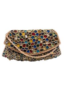 Bolso de mano con bordado étnico de lujo de la mejor calidad, hermoso bolso de mano hecho a mano para damas a precio mayorista de artesanías de lujo - Product Image 4