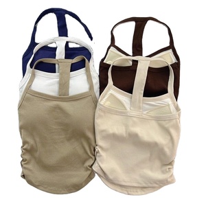 เสื้อกล้ามคอตตอนแขนกุดสีขาวลำลองสำหรับผู้หญิงเสื้อครอปแบบถักระบายอากาศได้สำหรับฤดูร้อน - Product Image 4