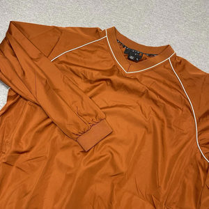Veste coupe-vent pour homme en promotion, personnalisable avec broderie, à manches longues, col en V côtelé, doublure en maille et passepoil - Product Image 4