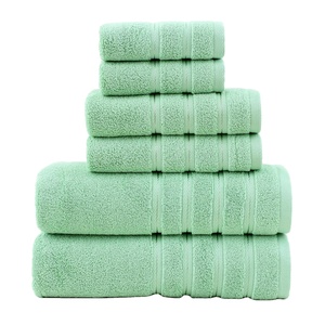 Serviettes de bain en coton de qualité spa d'hôtel personnalisées Ensembles de serviettes de bain douces absorbantes en vrac Vente en gros Fabricant OEM avec logo personnalisé - Product Image 6