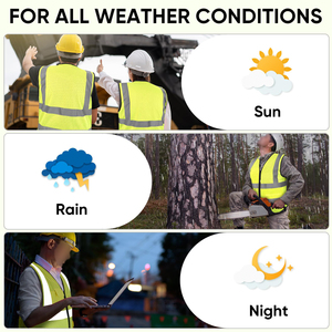 Gilet de sécurité routière à bandes réfléchissantes haute visibilité pour les équipes de maintenance routière, protection sur les chantiers de construction en extérieur - Product Image 6