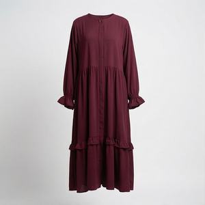 Abaya Formal Islámica para Mujer, Marca Privada Personalizada, Tela Nida, Poliéster Ecológico y Transpirable - Product Image 1