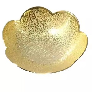 Antique Metal Dry Fruit Bowl Snack Dish Decorative Serving Bowl Dining Tableware Gift Item - Product Image 2