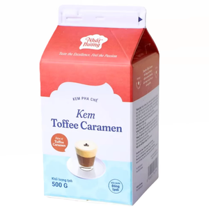 Meilleur Prix Vente en Gros Exportation Fournisseur Crème Non Laitière pour Boissons OEM/ODM HALAL Crème Dessert Caramel Toffee pour Café & Thé au Lait 500G - Product Image 1