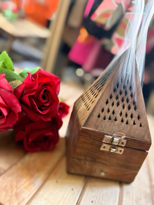 Nouvelle Arrivée Brûleur d'Encens Oud Bukhoor Portable Moderne en Bois d'Acacia Poli Écologique, Taille Personnalisable, Artisanat - Product Image 4