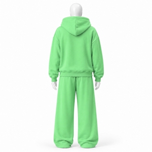 <b>Prime</b> Power Women Oversized Hoodie Jogger Set Green Cotton Fleece Tracksuit Casual Two Piece Outfit Streetwear Autumn Wear - Product Image 2