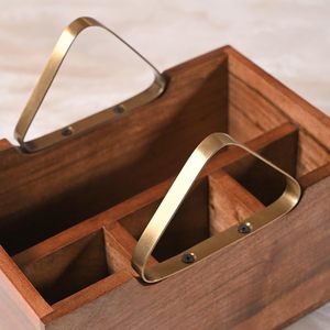 Wooden <b>Caddy</b> Holder For Cutlery Set Home & <b>Kitchen</b> Organizer Rectangular Spoon Holder For Restaurant Cafe Wedding Party - Product Image 5