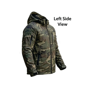 Veste de chasse en softshell camouflage personnalisable pour homme, veste de chasse et de tir multi-poches isolée pour l'extérieur - Product Image 3
