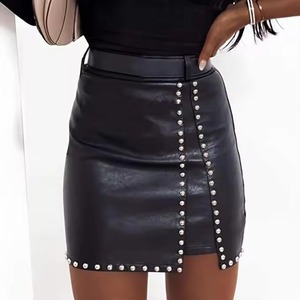 Falda de Cuero para Mujer al por Mayor, Diseño Nuevo, Sexy y a la Moda, Falda de Cuero Personalizada - Product Image 6
