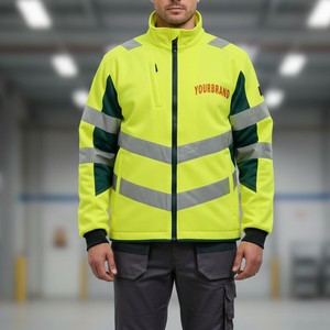 Chaqueta de seguridad reflectante de alto rendimiento, resistente al viento e impermeable, para trabajos al aire libre - Product Image 1