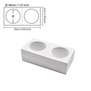 Collectible Coin Holder Flip Card Case Paper Display and Storage Box with Clip for Coin Collections - Product Image 1
