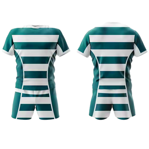 2026 New Design Eco-Friendly Plus Size Silk Screen Printing Custom Rugby Jersey Set Quick Dry Uniform <b>Polyester</b> Sports <b>T</b>-<b>Shirt</b> - Product Image 3