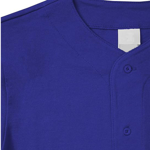 Camiseta de Béisbol Unisex de Manga Corta, Color Morado Sólido, Cierre de Botones, Corte Regular, Ropa para Adultos, Todas las Temporadas, Material de Poliéster - Product Image 5