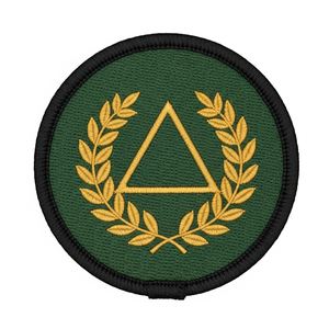 Écusson brodé personnalisé Maçonnique Œil de la Provéidence Rouge, Badge Tactique Motard, Logo Emblème avec fixation auto-agrippante - Product Image 4