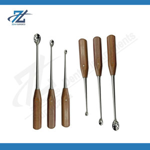 Curettes osseuses dentaires Lucas 2,5 mm 3,5 mm 4 mm en acier inoxydable, instruments chirurgicaux parodontaux pour usage professionnel, fabriquées au Pakistan - Product Image 4