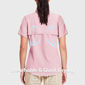 Camisetas de Pesca para Mujer, Transpirables, 100% Poliéster, Anti-UV 50+, de Secado Rápido, con Logotipo Personalizado, en Oferta - Product Image 6