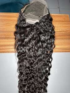 Peluca de Cabello Humano Remy Indio de un Solo Donante, Rizado, con Frente de Encaje 13x4 HD, Longitud Media, 250% de Densidad - Product Image 3