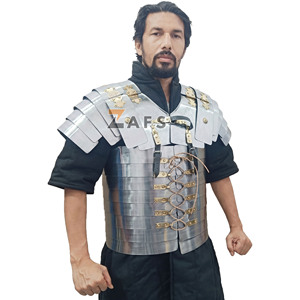 Armadura romana Lorica Segmentata hecha a mano, armadura de cuerpo histórica de acero suave, traje de caballero Medieval, disfraz de gladiador para Cosplay - Product Image 1