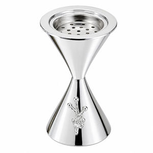Brûleur d'encens religieux en métal Oud, artisanal, floral, arabe, Mabkhara, en laiton argenté, brûleur de Bakhoor, cadeaux festifs du Ramadan et de l'Aïd - Product Image 1