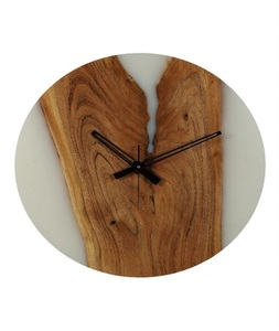 Minimalist Resin <b>Hand</b> Modeled Angel Theme Wall <b>Clock</b> Engraved Numbers Modern Round Natural Designer Timepiece Home - Product Image 1