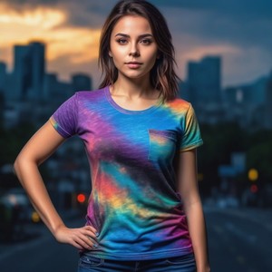 High Quality Breathable Casual 200 Gsm 100% Cotton Jersey Crew Neck T-Shirt for Women Cheap Wholesale From Factory - Product Image 1