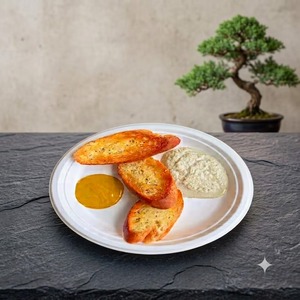 Assiette ronde en bagasse blanche de 9 pouces, assiette jetable en fibre de canne à sucre, assiette de service biodégradable et compostable - Product Image 3
