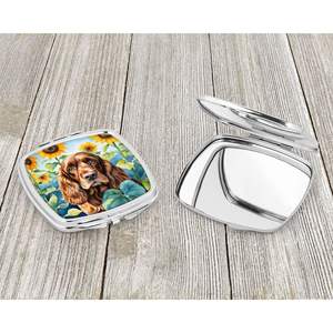 Miroir Compact Décoratif Voyage Maquillage Miroir Femmes Filles Cadeaux Poche Maquillage Miroir Pliant De Poche - Product Image 3