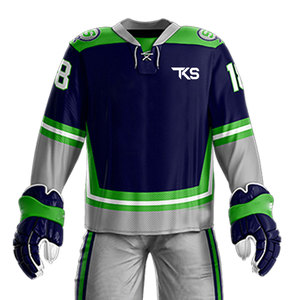 Uniforme de hockey sur glace le plus populaire, personnalisable avec votre propre logo, uniforme de hockey sur glace grande taille pour adulte - Product Image 5