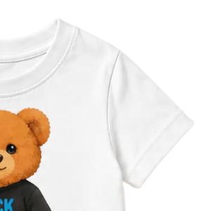 Camiseta Blanca de Manga Corta para Niños Pequeños, Cuello Redondo, Informal, para el Día a Día, para Jugar, Ir a la Escuela, Ropa Cómoda para Niños - Product Image 5