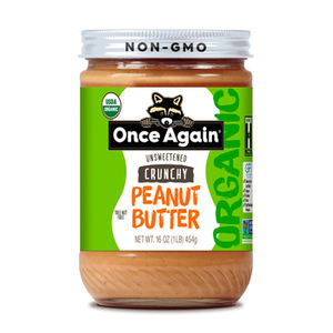 Prix de gros Beurre de cacahuète biologique 16 oz, texture lisse, sans sel, Old Fashioned - Once Again Nut Butter - New York USA - À réfrigérer après ouverture - Product Image 1