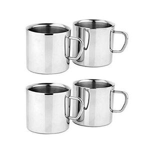 Articles de boisson que vous adorerez : tasses à café et boissons chaudes en acier inoxydable à paroi simple, élégantes tasses à café en métal. - Product Image 2