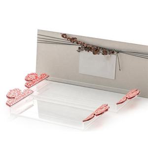 Bandejas de servicio elegantes para madre de la perla, decoración de lujo de acrílico, bandejas decorativas de espiga - Product Image 3