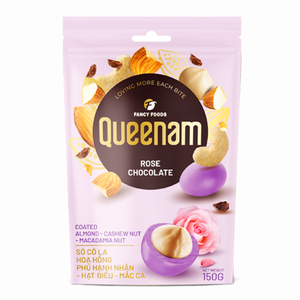 Fancy Foods Dragee Chocolate, Venta Directa de Fábrica, Nueces de Almendra, Anacardos y Macadamia Cubiertos con Chocolate Rosa, 150G, HALAL, OEM/ODM - Product Image 1