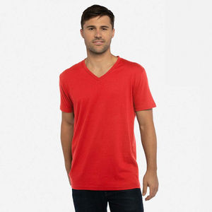 T-shirt à col en V pour homme Next Level Apparel, logo personnalisé, haute qualité, 100% coton, qualité luxe, t-shirts à col en V pour homme - Product Image 3