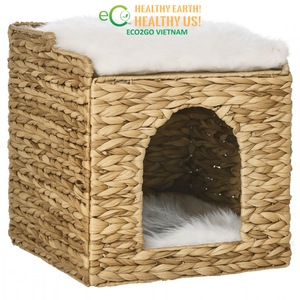 Eco2go Vietnam - Muebles para Gatos Hechos a Mano con Jacinto de Agua Natural, Portátiles, Duraderos, Ecológicos, Productos de Descanso para Mascotas para Todas las Estaciones - Product Image 4