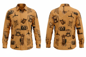 ชุดเดรสแขนยาวสำหรับผู้ชายเสื้อออกแบบสไตล์สตรีทเสื้อลำลอง - Product Image 5