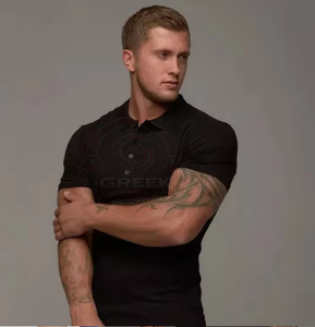 Chemises polo classiques pour hommes, mélange de coton doux, respirantes, décontractées, pour le quotidien, le bureau, vêtements de marque privée, fabricant de vêtements - Product Image 6