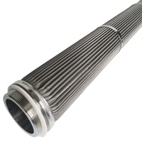 Élément filtrant de type bougie Deya SS Série L 40 pouces SS316 20 µm à fil en coin avec joint torique 226 pour propylène glycol