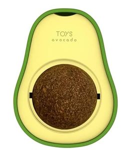 OEM Avocado Catnip Ball <b>Toy</b> Rotating Molar Chew <b>Toy</b> for <b>Dental</b> Cleaning Enhances Cat Wellness Pet Health Care Supplements - Product Image 1