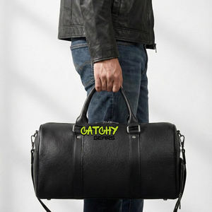 Vintage <b>Leather</b> Duffle <b>Bag</b> for <b>Men</b> Large Travel Weekend <b>Bag</b> Genuine Full Grain <b>Leather</b> Gym & Overnight <b>Holdall</b> Luggage - Product Image 3