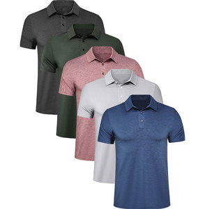 Nouveau design optimal, jersey tricoté solide pour chemise homme, manches courtes, haute qualité, logo personnalisé, séchage rapide, polyester/coton, vêtements décontractés - Product Image 2