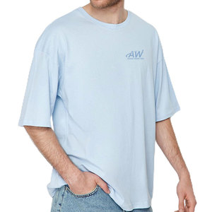 Camisetas Extra Grandes para Hombre de Alta Calidad, Ligeras y Transpirables, 100% Algodón, Hombros Caídos, Corte Holgado, Estilo Casual Urbano - Product Image 4