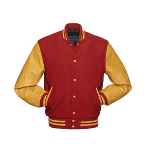 Nueva Chaqueta Varsity de Invierno para Hombre de Marca Privada con Cuello Alto, Bordado Personalizado, Cuero Genuino de Alta Calidad 2025 - Product Image 5