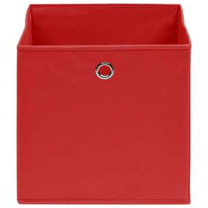 4 Cajas de Almacenamiento de Tela Roja de 12.6"x12.6"x12.6", Cestas y Contenedores de Tela Elegantes - Product Image 3