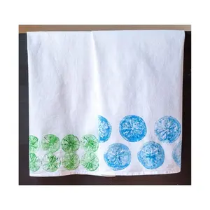 ผ้าเช็ดครัวพิมพ์ลายมะนาวด้วยมือแบบกำหนดเอง ผ้าฝ้ายออร์แกนิก GOTS รับผลิตแบบ OEM ODM ขั้นต่ำน้อย ขายส่งจากโรงงานโดยตรง - Product Image 1