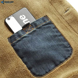 Mens Classic Casual Denim Outerwear Vintage Style Trendy Streetwear Comfortable Everyday Stone Wash Patches Button Jacket - Product Image 5
