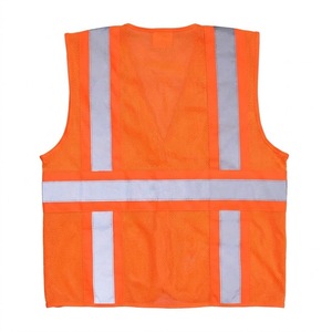 Gilet de sécurité haute visibilité de classe 2, réfléchissant, imperméable, avec fermeture éclair et plusieurs poches pour les travailleurs de la signalisation routière - Product Image 2
