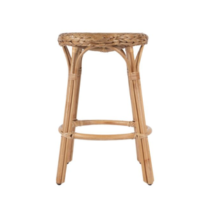 Taburetes de bar redondos de ratán ecológicos hechos a mano con asiento de jacinto de agua tejido para muebles de cocina y bar de Vietnam - Product Image 3