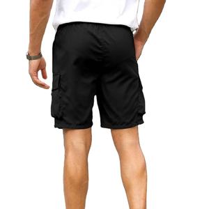 OEM Muscle Short de course de couleur unie pour hommes Short de sport de fitness monocouche à séchage rapide Vêtements de sport décontractés pour hommes avec motifs - Product Image 6