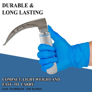Ensemble de laryngoscopes vétérinaires, 6 lames de laryngoscope Macintosh (tailles 0 à 5) avec poignées pour l'intubation - Product Image 3